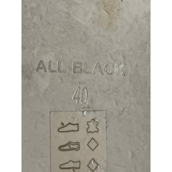 ALL BLACK FOOTWEAR‎ Blunt T Wedge Sandals Silver Brown Leather Womens 40 9-9.5 - Picture 10 of 12